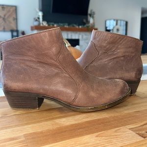 Lucky Brand booties. Soft leather zip up